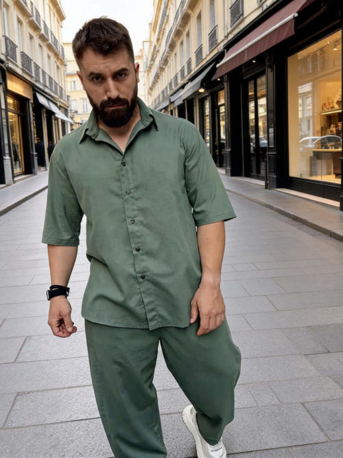 ΣΕΤ ST26/4 CHAKI OVER LINEN
